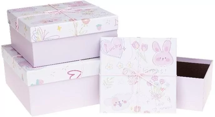 Pudełko prezentowe z kokardą pastel ROZETTE - tantis.pl