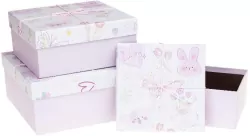 Pudełko prezentowe z kokardą pastel ROZETTE