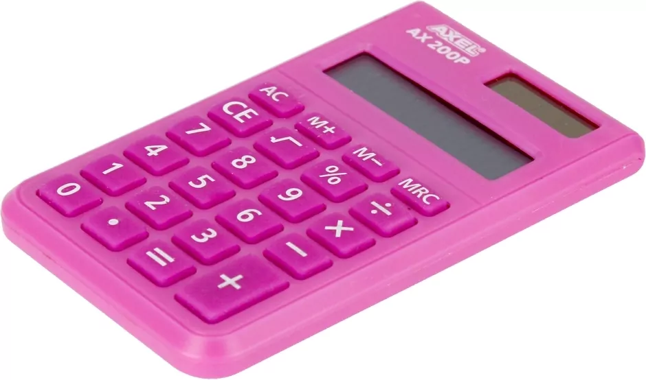 Axel. Kalkulator Axel AX-200P, różowy - tantis.pl