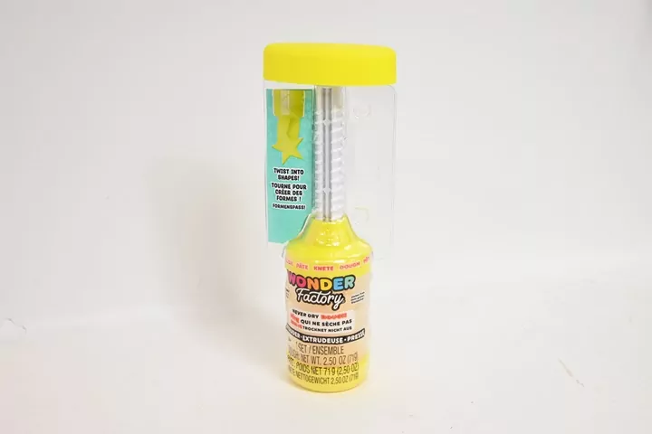 Wonder Factory Never Dry Dough Extruder - Yellow - tantis.pl