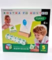Kostka po kostce. Pisanie 5 kostek. Zabawka edukacyjna Montesori - tantis.pl