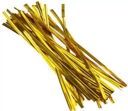 Druciki w plastiku 18cm. Złote - tantis.pl
