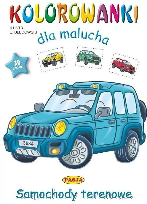 Samochody terenowe. Kolorowanki dla malucha - tantis.pl