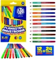 Flamastry dwustronne 12 sztuk - tantis.pl