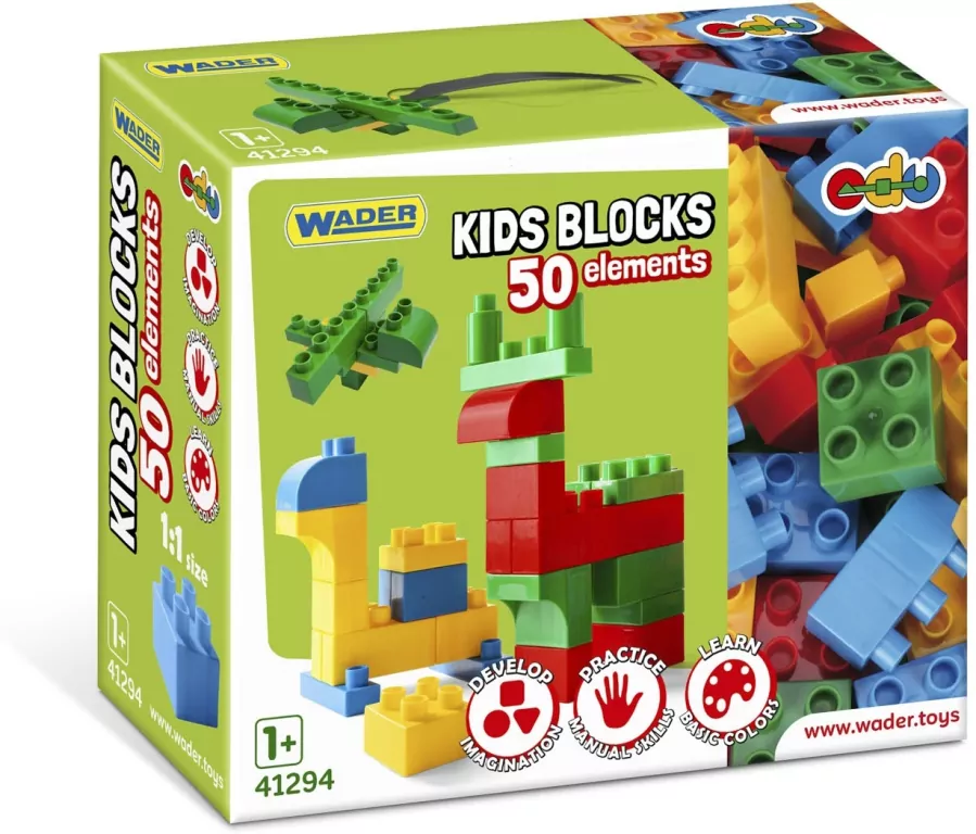 Klocki Kids Blocks 50 elementów - tantis.pl