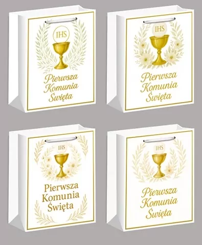Torebka prezentowa M Komunia - tantis.pl