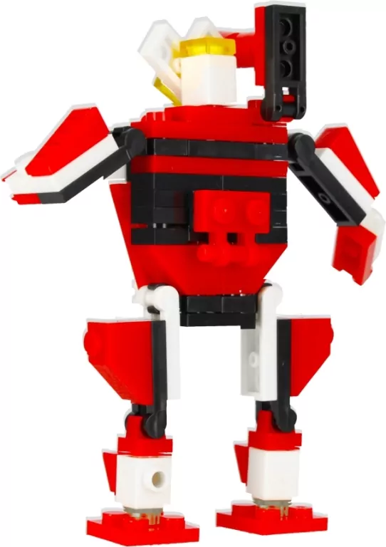 Klocki konstrukcyjne Alleblox RobotUnion 65el czerwony - tantis.pl
