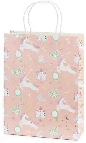 Torebka na prezenty Jednorożce 24x10x32cm MIX - tantis.pl