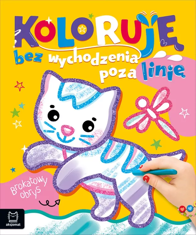 Koloruję bez wychodzenia poza linię Kotek brokat - tantis.pl