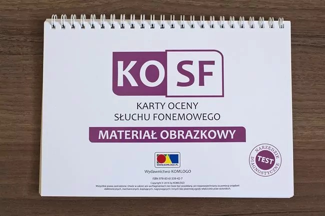 KOSF. Karty oceny słuchu fonemowego - tantis.pl