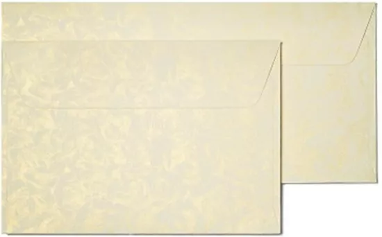 Koperta kremowa w róże 10 szt