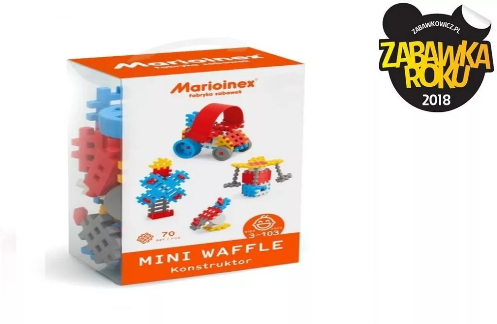 Mini Waffle Konstruktor 70. Niebieski - tantis.pl