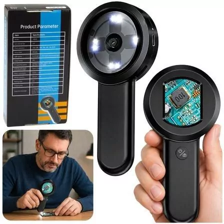 Mikroskop cyfrowy ręczny przenośny kamera HD 100x - tantis.pl