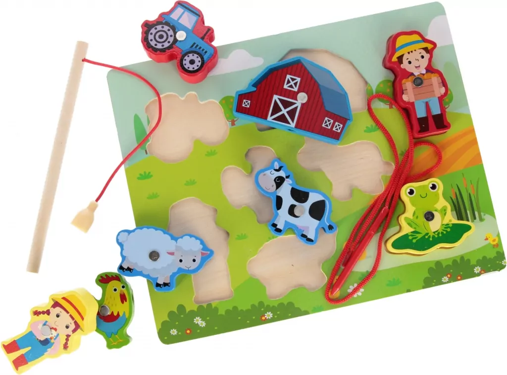 Układanka drewniana magnetyczna Farma - tantis.pl