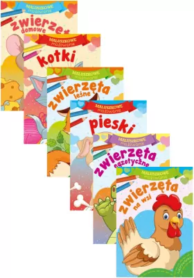 Pakiet: Kotki / Pieski / Zwierzęta na wsi / Zwierzęta egzotyczne / Zwierzęta leśne / Zwierzęta domowe. Maluszkowe malowanie