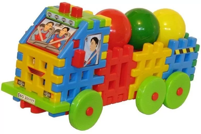 Ciężarówka z piłkami klocki konstrukcyjne - tantis.pl