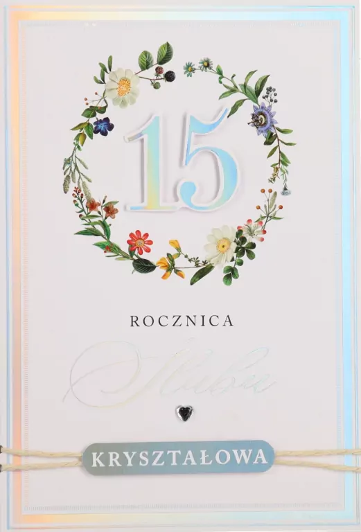 Karnet Rocznica ślubu 15 - tantis.pl