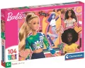 Puzzle 104 Super Kolor Barbie - tantis.pl