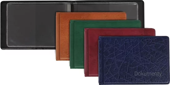 Okładka na dokumenty małe skóropodobna mix