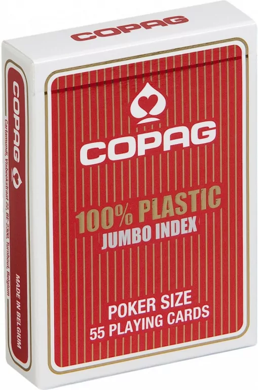 Karty do gry Copag 100% plastic 4 corner jumbo index - tantis.pl