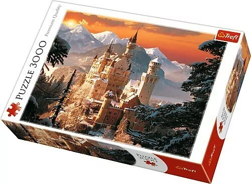 Puzzle 3000. Zimowy Zamek Neuschanstein 33025 - tantis.pl
