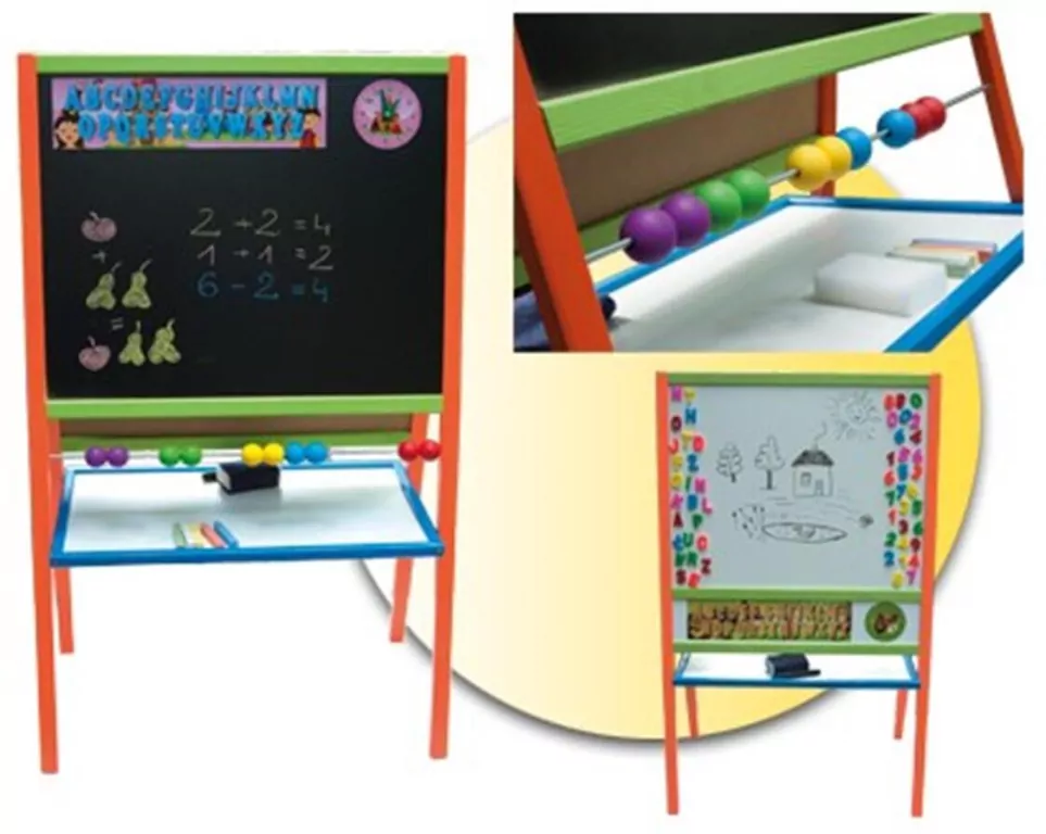 Tablica obrotowa z rolką papieru niebieska - tantis.pl