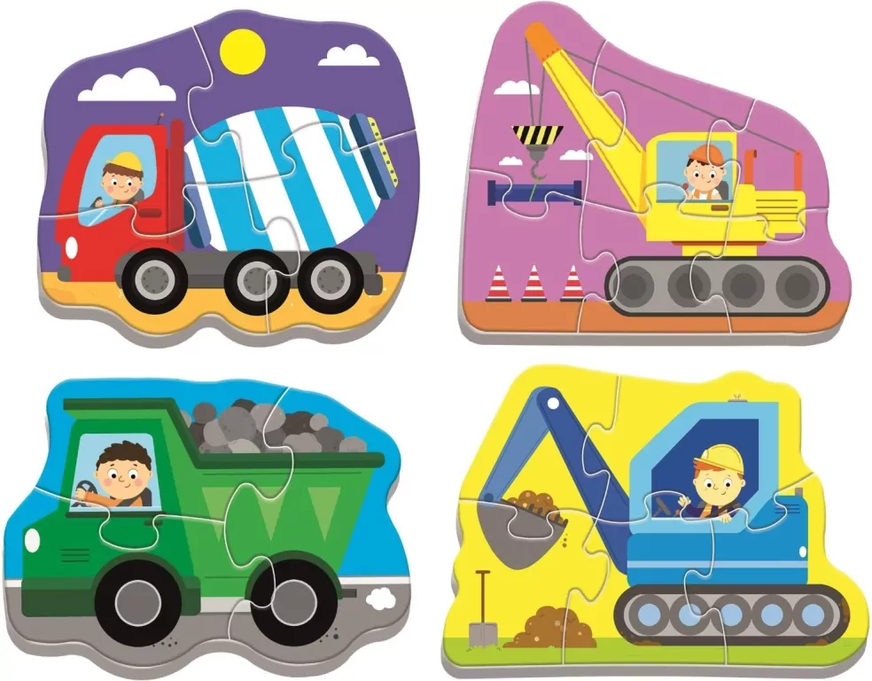 Baby Puzzle. Pojazdy na budowie - tantis.pl