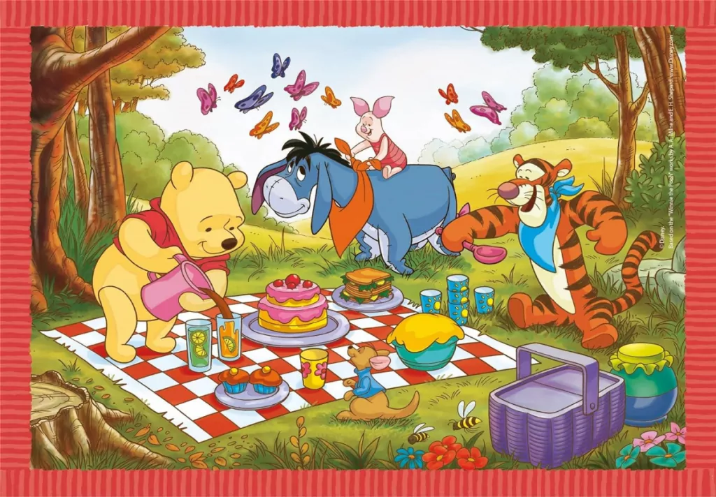 Clementoni. Puzzle 4w1 Super Kolor. Disney - tantis.pl