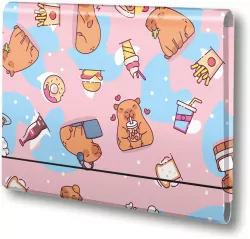 Teczka łamana A4 na gumkę Kapibara food PENMATE