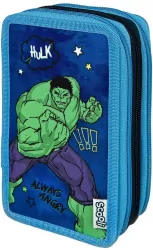 Piórnik z wyposażeniem potrójny Avengers