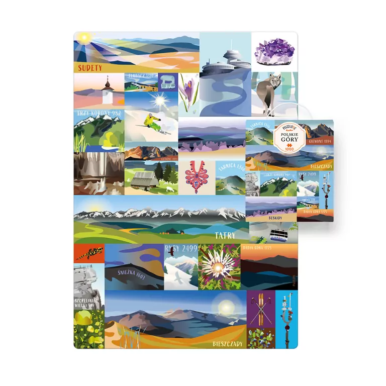 CzuCzu. Puzzlove. Polskie góry 1000 el. - tantis.pl