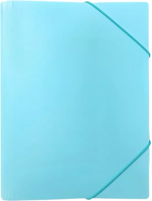 Teczka z gumką A4 PP pastel niebieska - tantis.pl