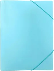 Teczka z gumką A4 PP pastel niebieska