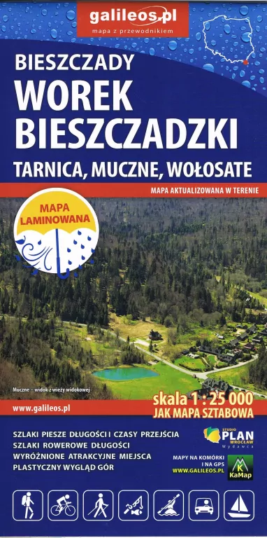 Mapa - Bieszczady. Worek bieszczadzki 1:25 000 - tantis.pl