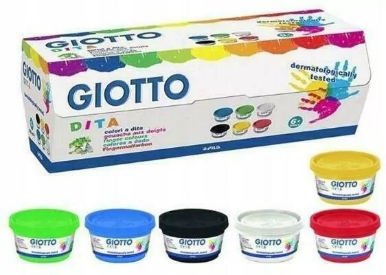 Farby do malowania palcami 6 kolorów GIOTTO - tantis.pl
