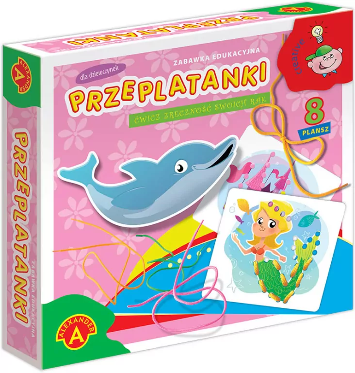 Przeplatanki dla dziewczynek. 8 plansz - tantis.pl