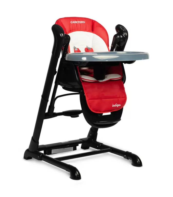 Caretero Krzesełko + huśtawka Indigo czarne wino - tantis.pl