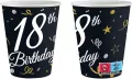 Kubeczki papierowe 240ml. 18 Birthday - tantis.pl