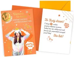 Karnet. Urodziny 12 dziewczynka