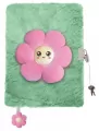 Pamiętnik z kłódką 3D włochacz PINK FLOWER A5, 96 kartek - tantis.pl