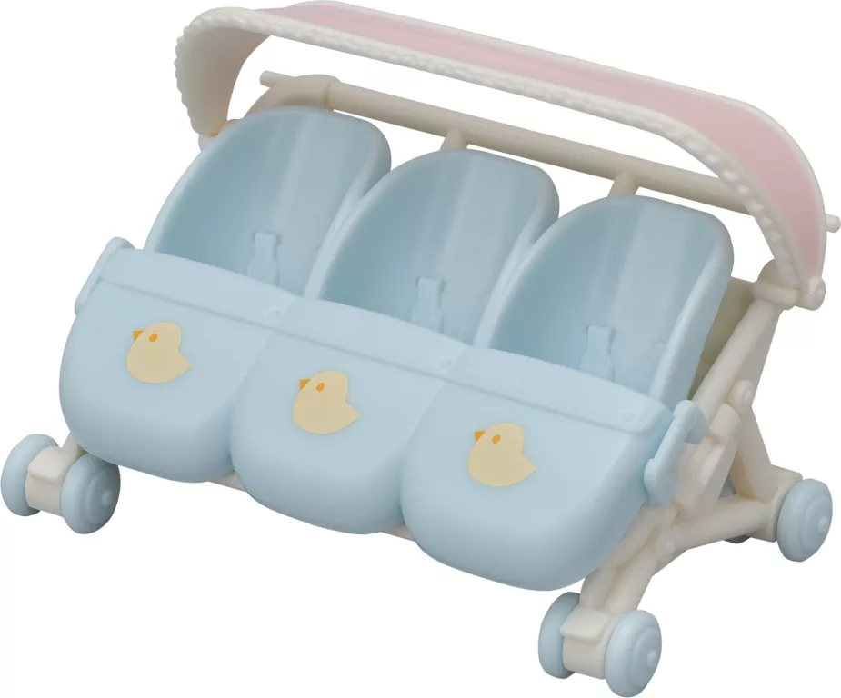 Spacerówka dla trojaczków. Sylvanian Families - tantis.pl