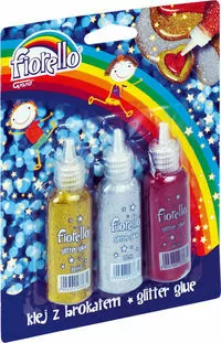 Klej brokatowy 3 kolory x 20ml. - tantis.pl