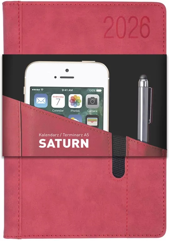 KALENDARZ KSIAZ A5 OPR TW DZIENNY SATURN CZE OPS - tantis.pl