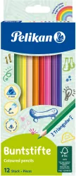 Pelikan. Kredki trójkątne, 12 kolorów