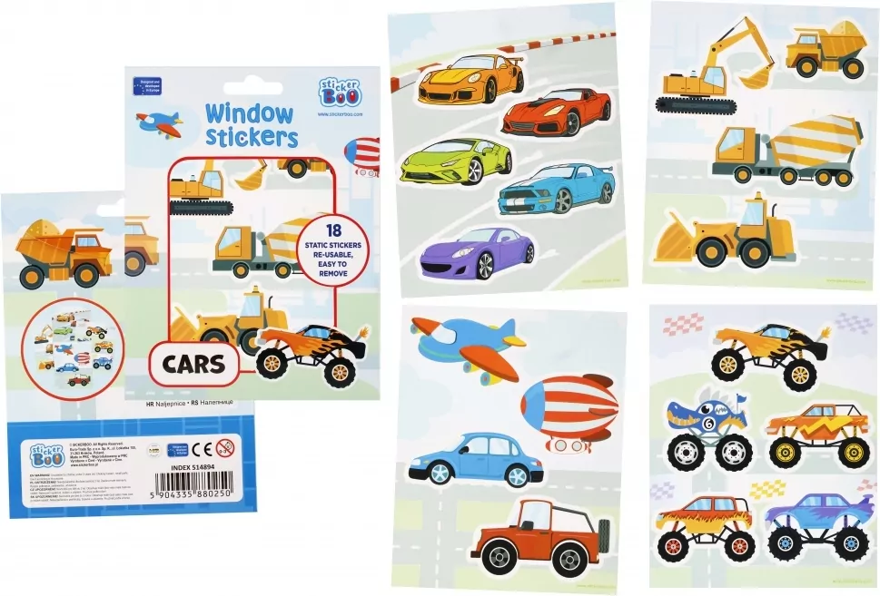 Naklejki na okno. Auta - tantis.pl