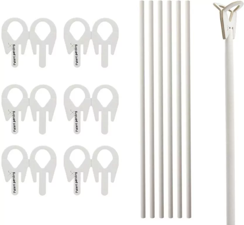 Patyczki z zatyczkami do balonów papierowe, 100 sztuk - tantis.pl