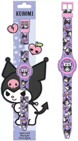 Zegarek cyfrowy KE02 ECO Kuromi KU00002 - tantis.pl