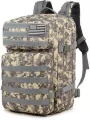Plecak militarny wojskowy siwy 40-60L - tantis.pl