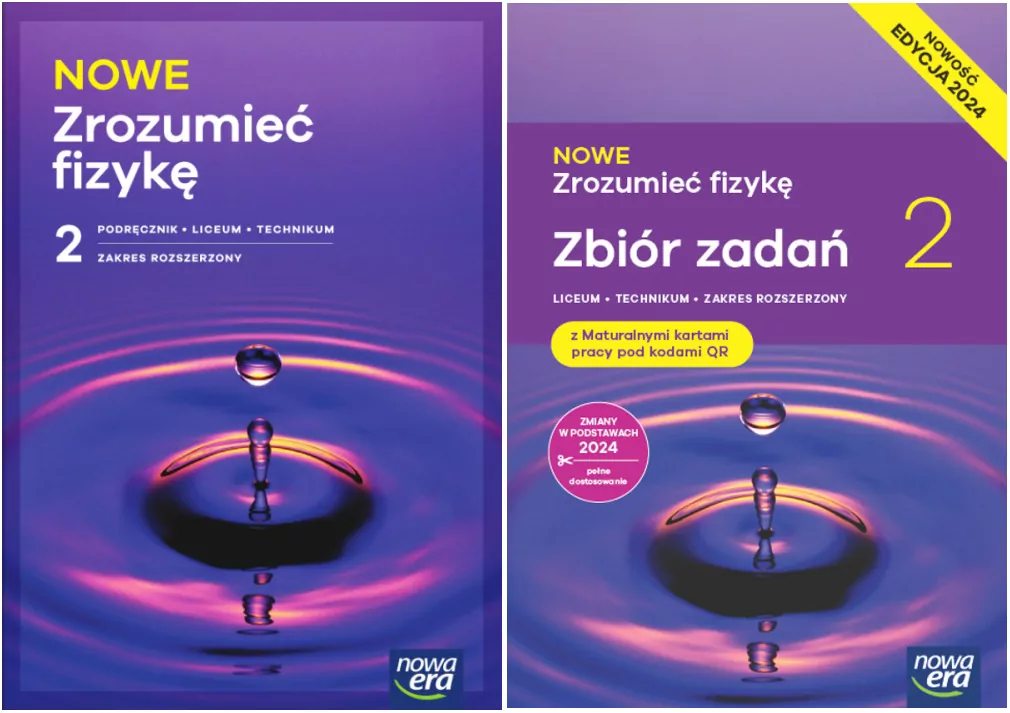 Pakiet: NOWE Zrozumieć fizykę 2. Podręcznik+Zbiór zadań z maturalnymi kartami pracy dla liceum i technikum. Zakres rozszerzony. Edycja 2025 - tantis.pl