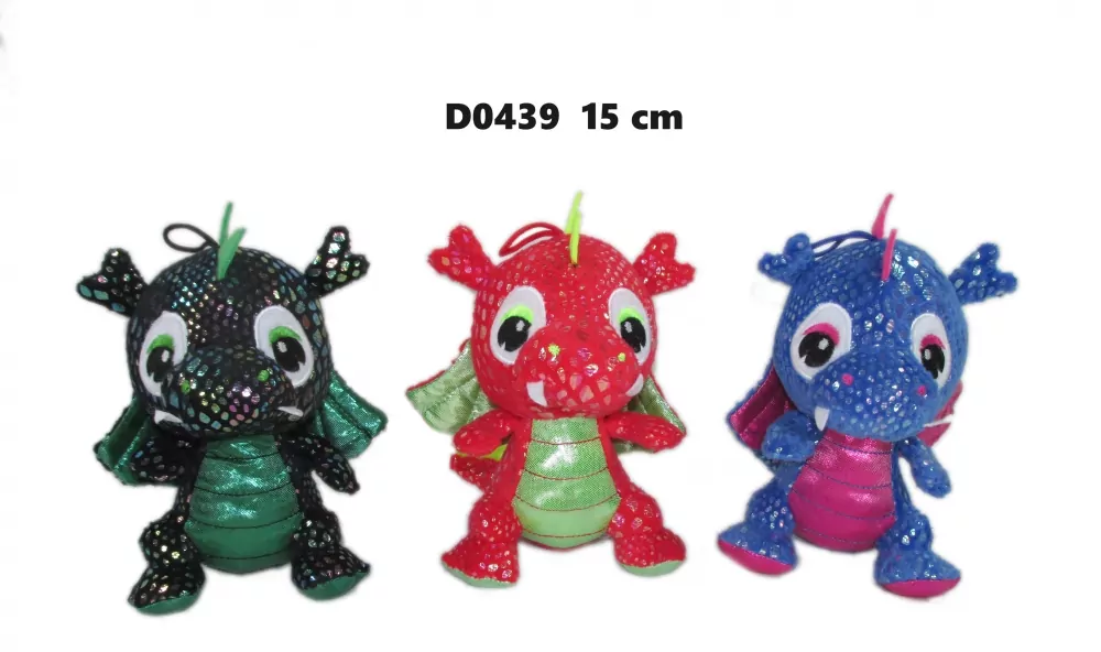 Smok błyszczący 15cm MIX - tantis.pl